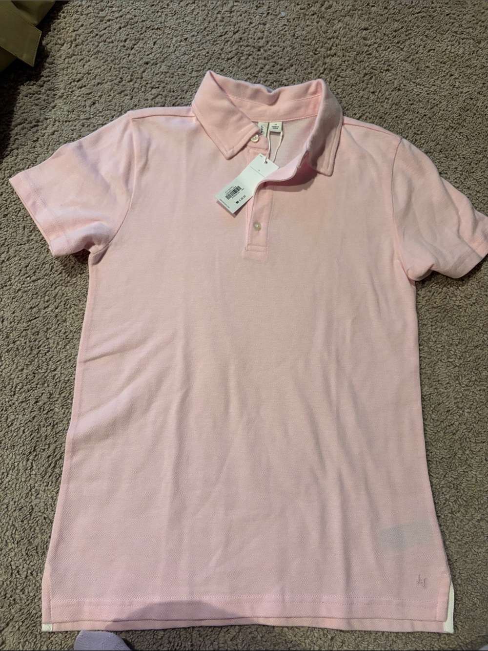 Janie and Jack Classic Kids Polo Shirt - Light Pink